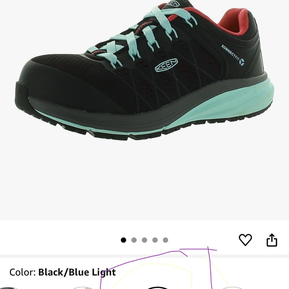 KEEN Vista Energy Women's Footwear - Black and Blue - Picture 7 of 7